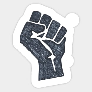 Hand Drawn Fist Sticker